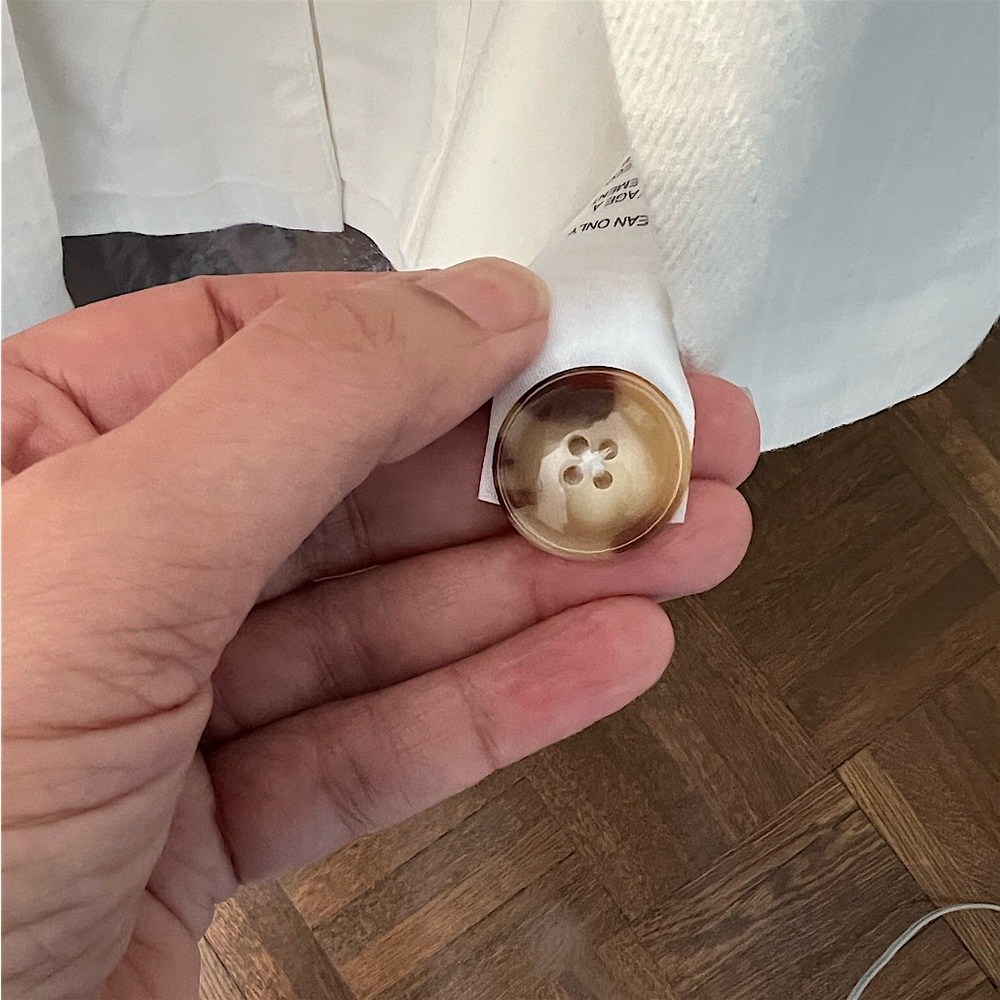 Frame Off White Single Button Classic Fine Blazer… - image 7